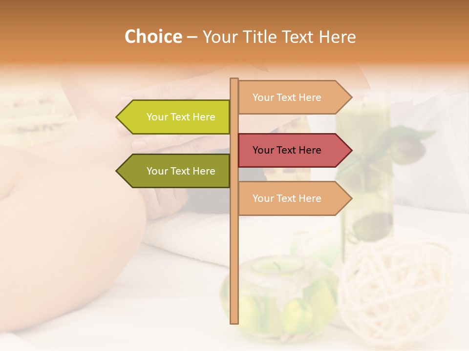 Relaxing Green Woman PowerPoint Template