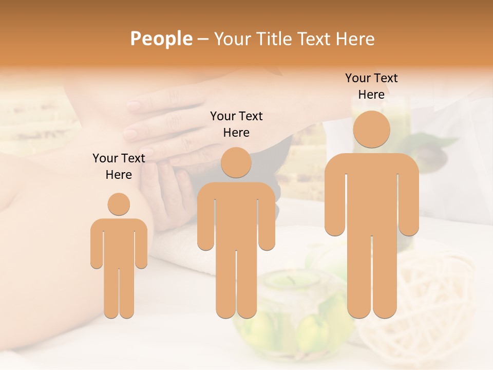 Relaxing Green Woman PowerPoint Template