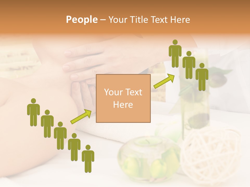 Relaxing Green Woman PowerPoint Template