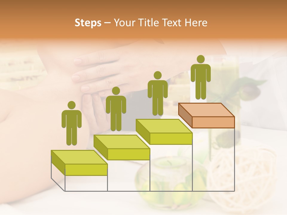 Relaxing Green Woman PowerPoint Template