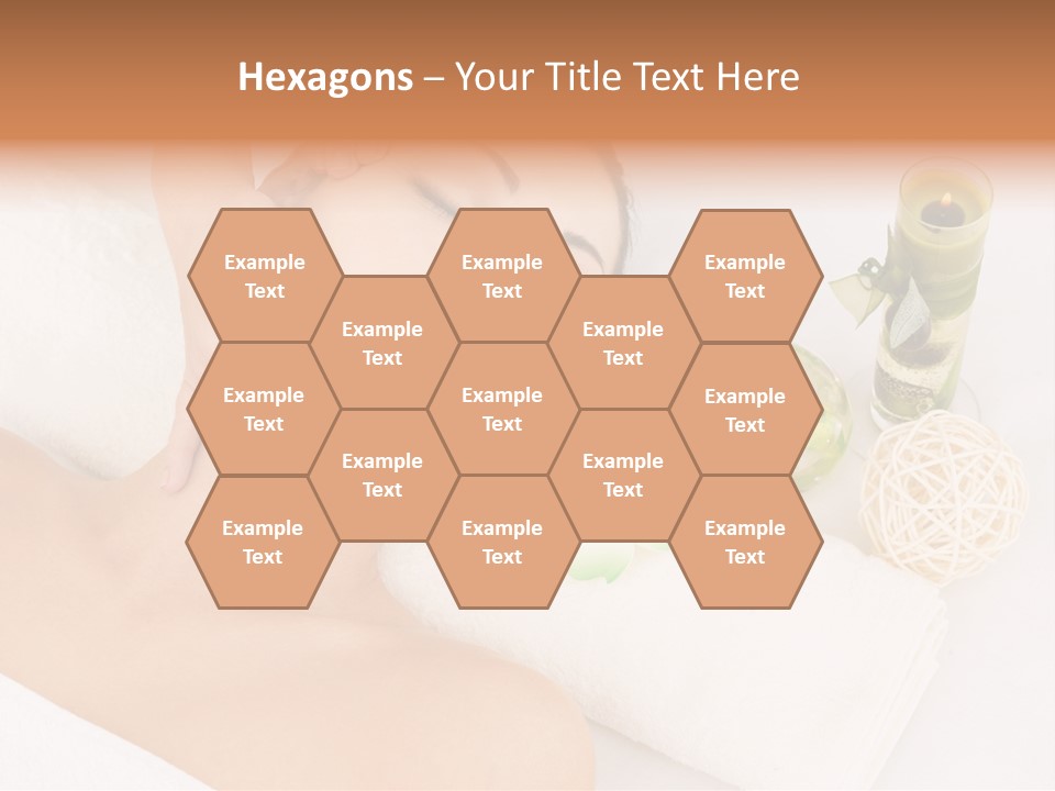 Pamper Woman Spa Candle PowerPoint Template