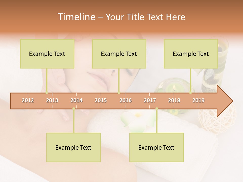 Pamper Woman Spa Candle PowerPoint Template