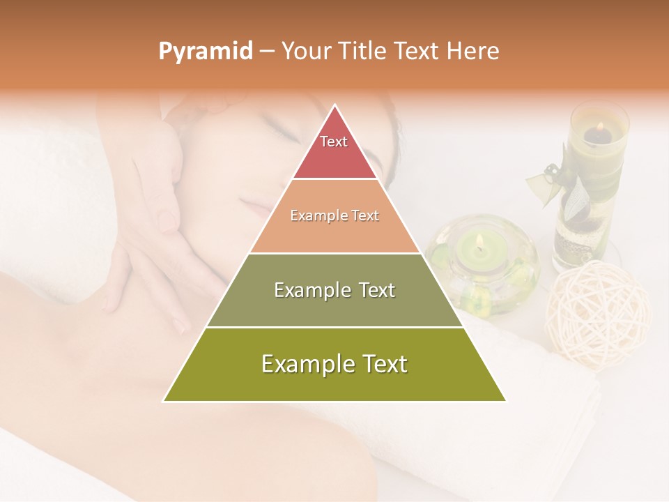 Pamper Woman Spa Candle PowerPoint Template