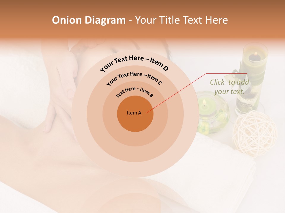 Pamper Woman Spa Candle PowerPoint Template