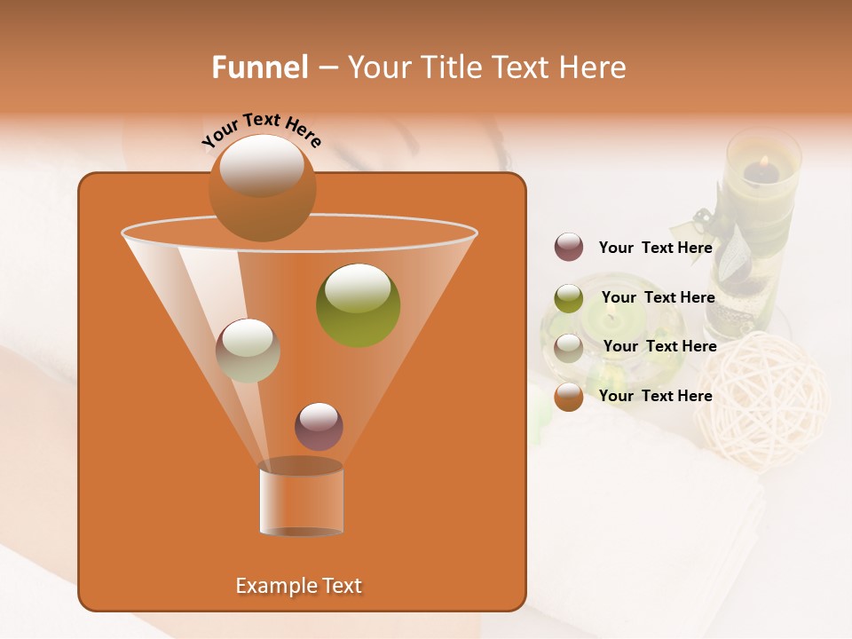 Pamper Woman Spa Candle PowerPoint Template