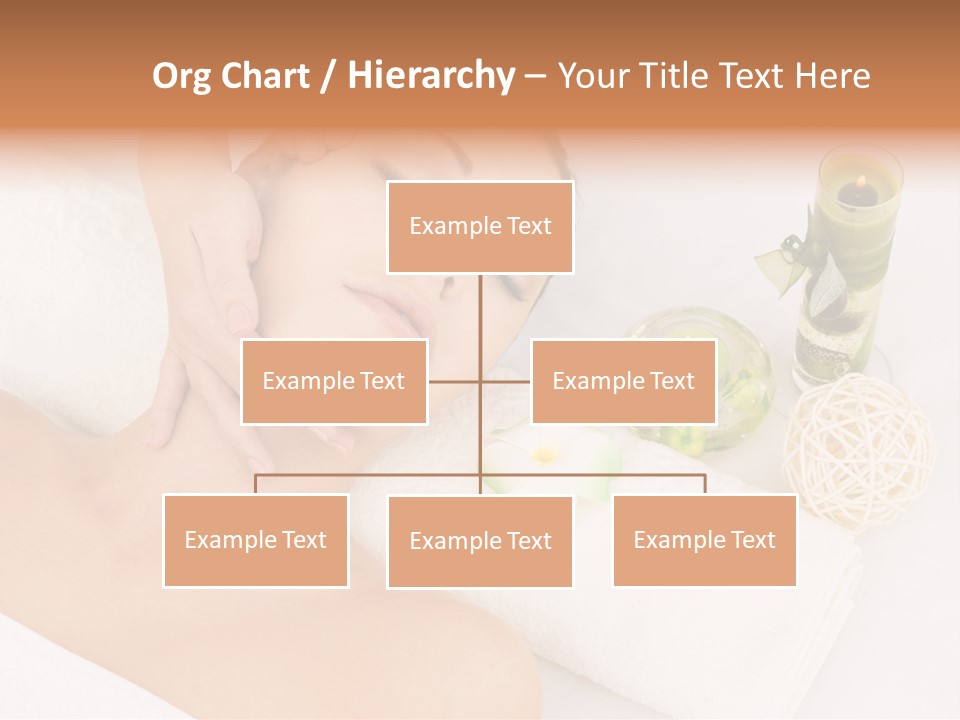 Pamper Woman Spa Candle PowerPoint Template