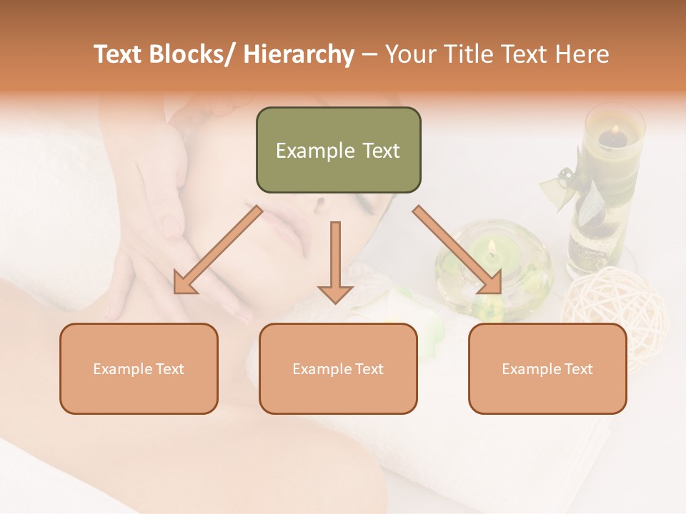 Pamper Woman Spa Candle PowerPoint Template