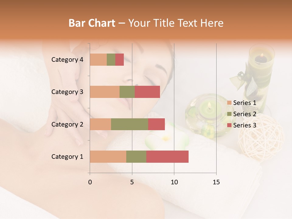 Pamper Woman Spa Candle PowerPoint Template