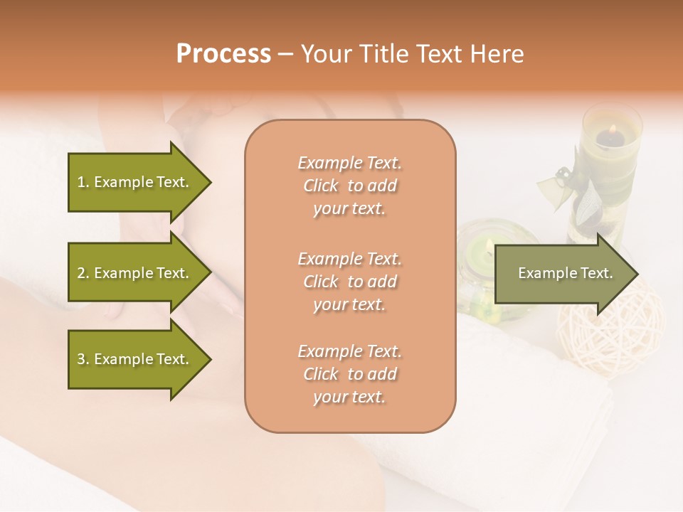 Pamper Woman Spa Candle PowerPoint Template