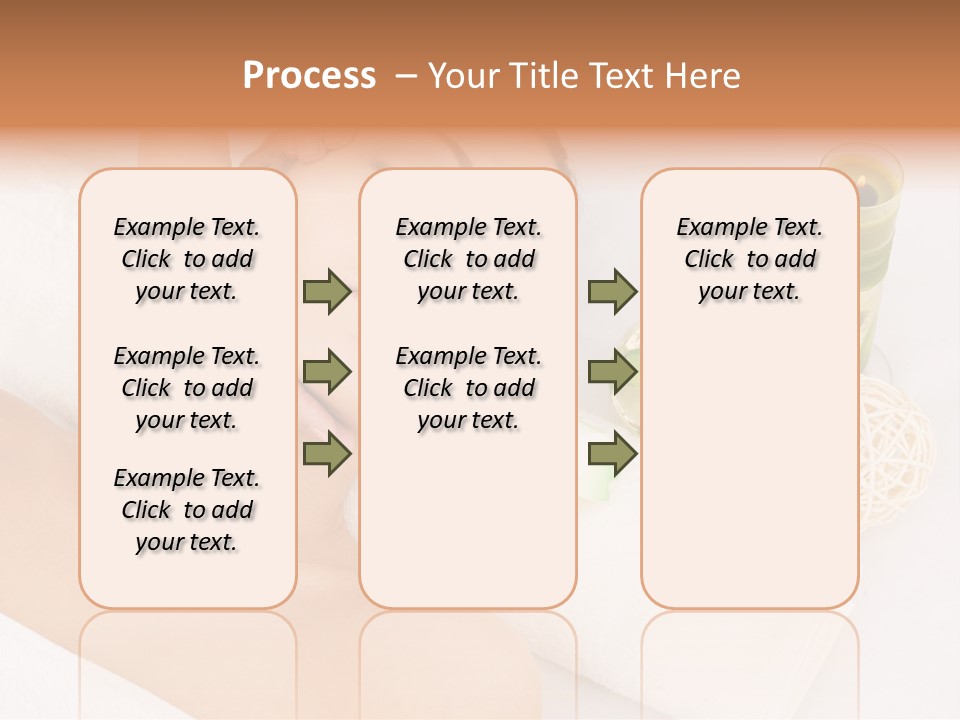 Pamper Woman Spa Candle PowerPoint Template