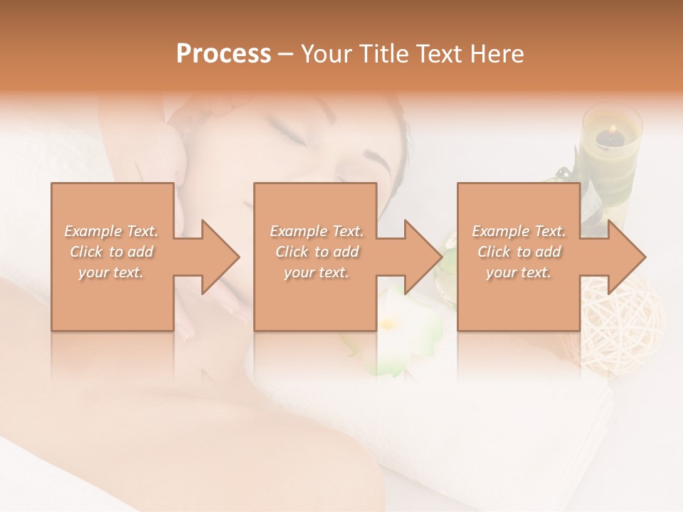 Pamper Woman Spa Candle PowerPoint Template