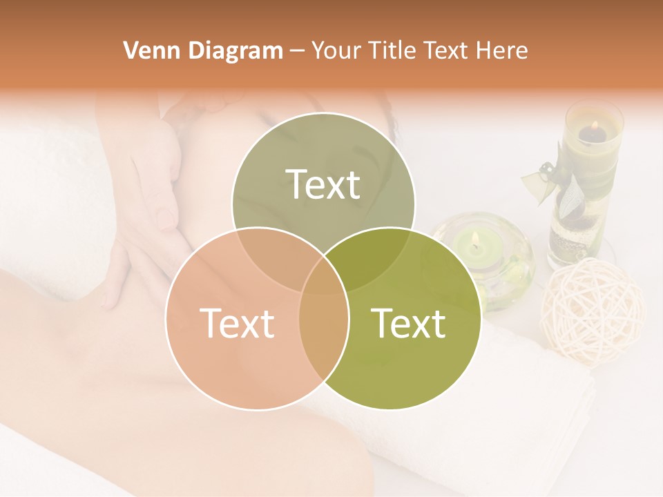 Pamper Woman Spa Candle PowerPoint Template