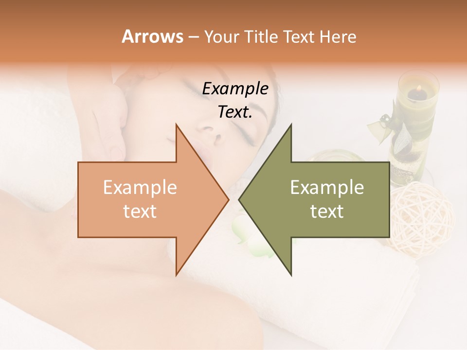 Pamper Woman Spa Candle PowerPoint Template