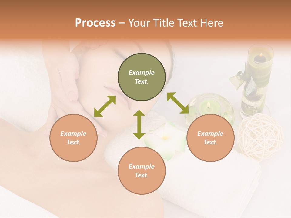 Pamper Woman Spa Candle PowerPoint Template