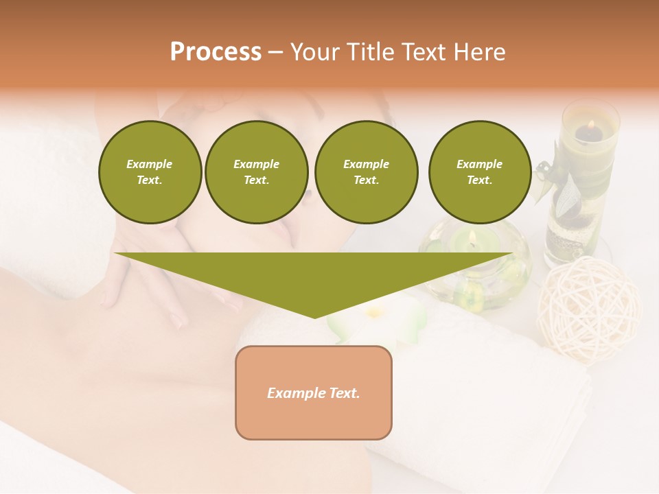 Pamper Woman Spa Candle PowerPoint Template