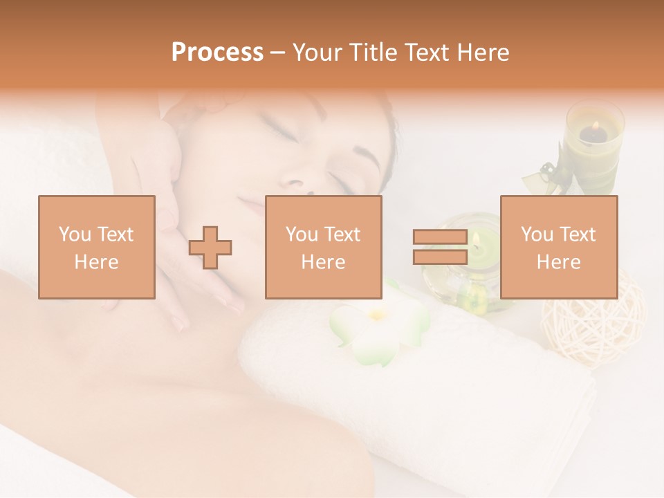 Pamper Woman Spa Candle PowerPoint Template