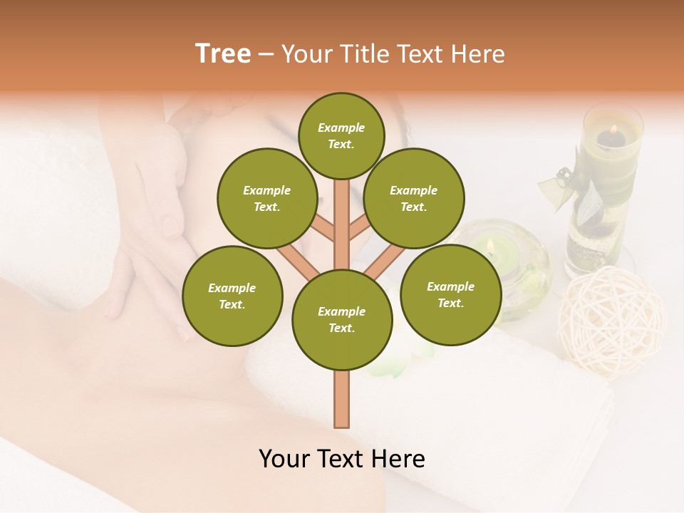 Pamper Woman Spa Candle PowerPoint Template