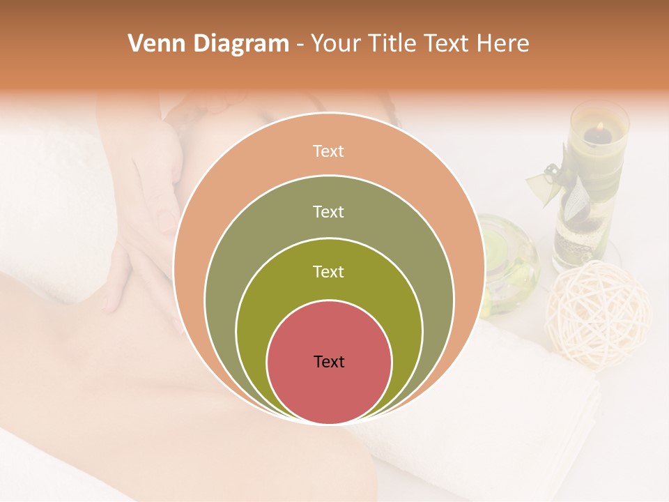 Pamper Woman Spa Candle PowerPoint Template
