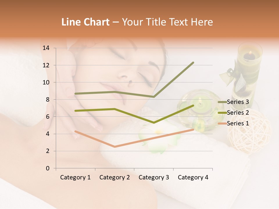 Pamper Woman Spa Candle PowerPoint Template