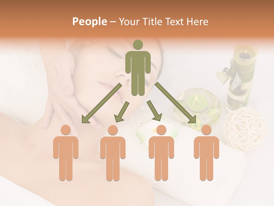 Pamper Woman Spa Candle PowerPoint Template