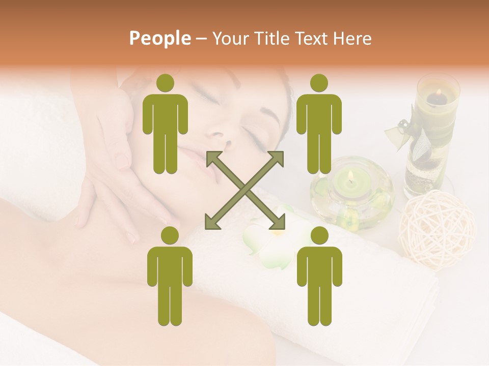 Pamper Woman Spa Candle PowerPoint Template