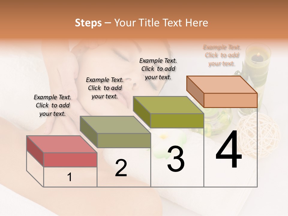 Pamper Woman Spa Candle PowerPoint Template