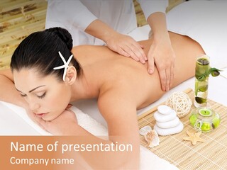 Spa Treatment Woman Spa PowerPoint Template