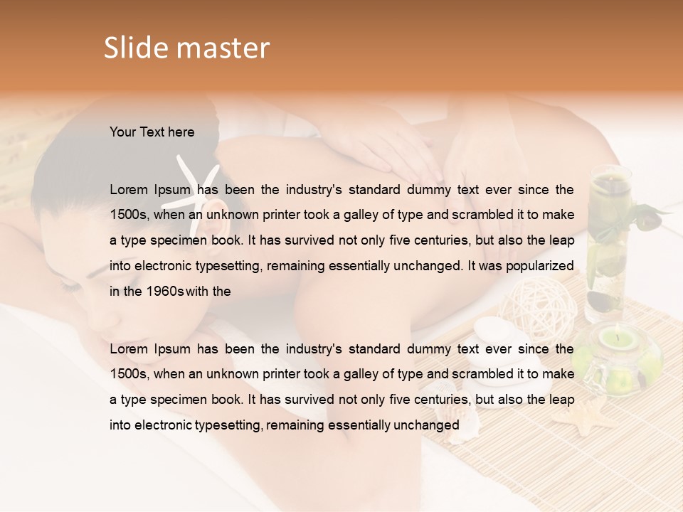 Spa Treatment Woman Spa PowerPoint Template