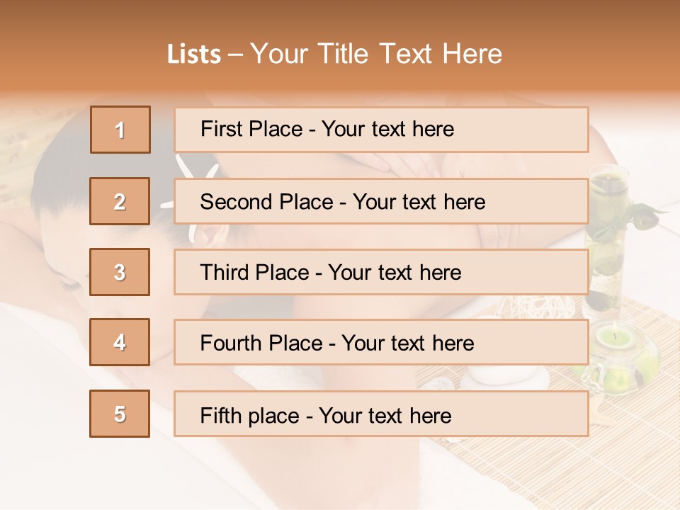 Spa Treatment Woman Spa PowerPoint Template