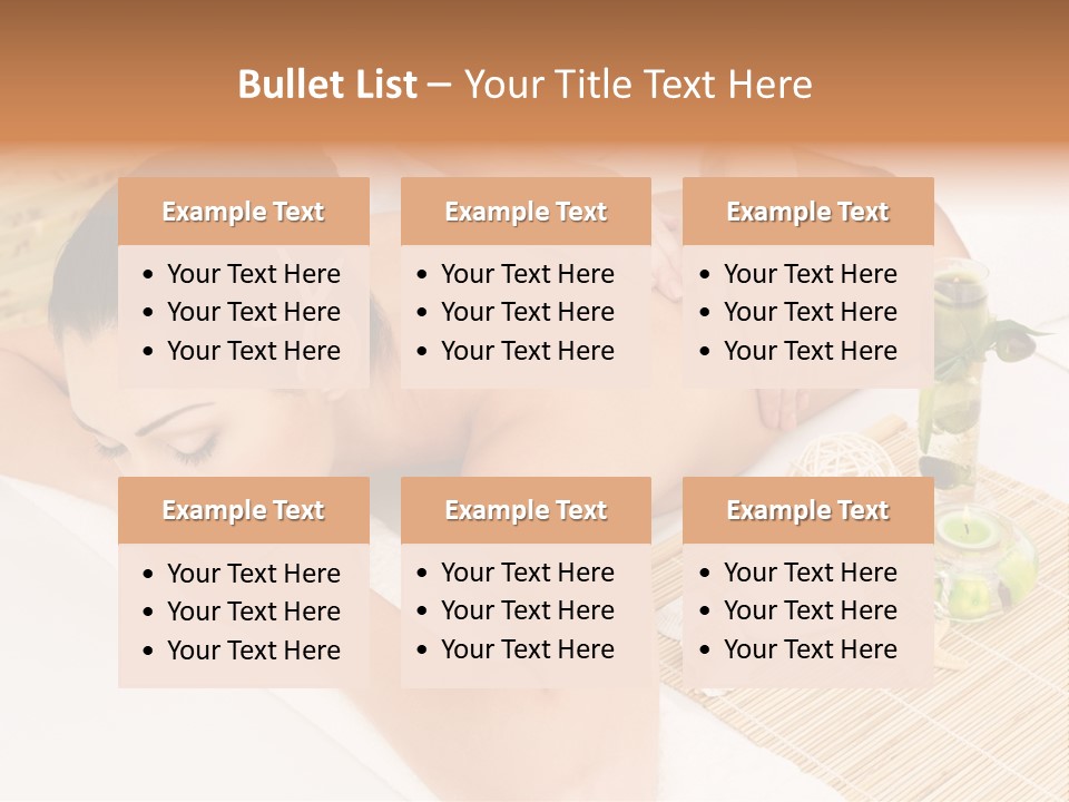 Spa Treatment Woman Spa PowerPoint Template