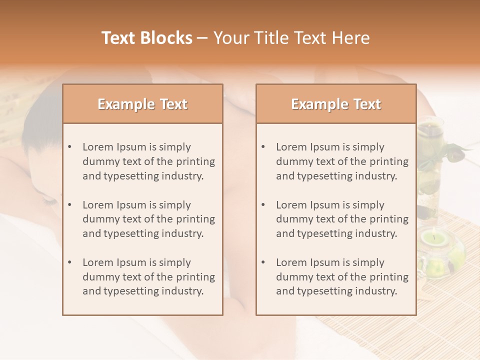 Spa Treatment Woman Spa PowerPoint Template