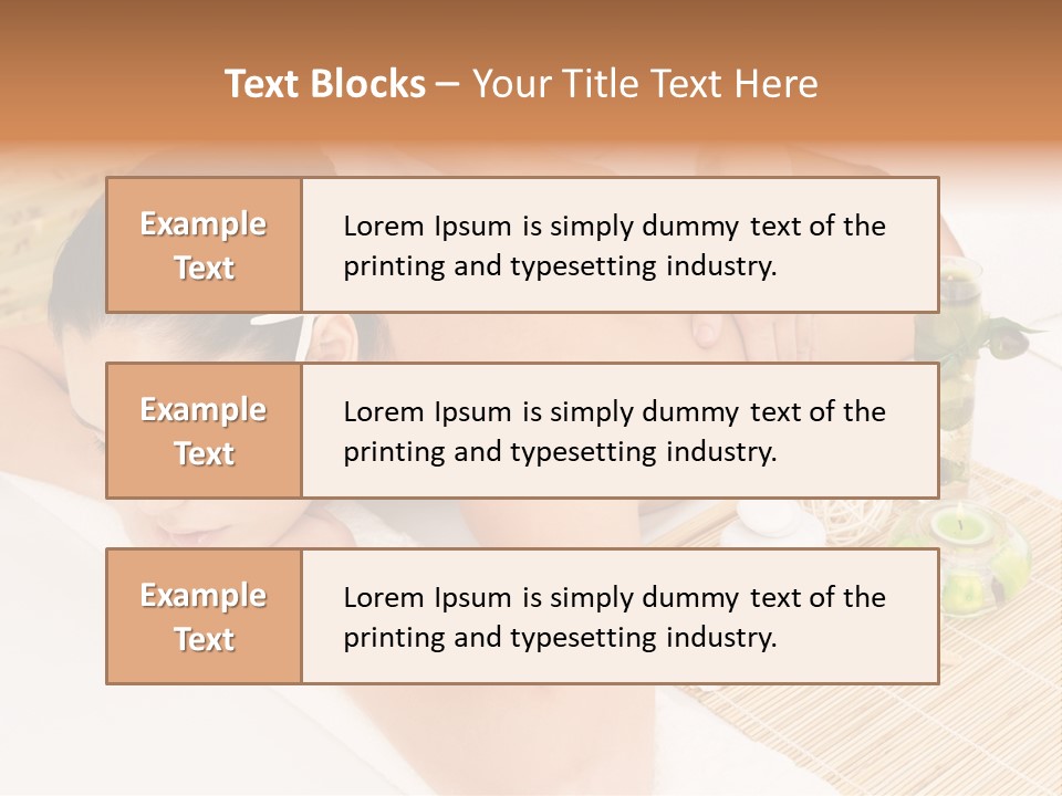 Spa Treatment Woman Spa PowerPoint Template