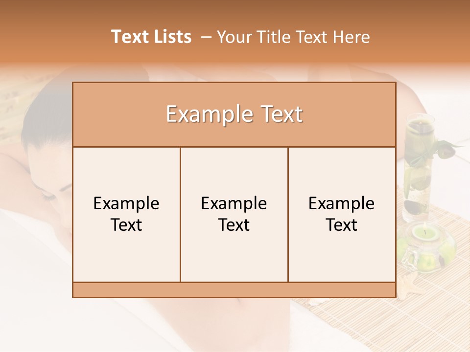 Spa Treatment Woman Spa PowerPoint Template