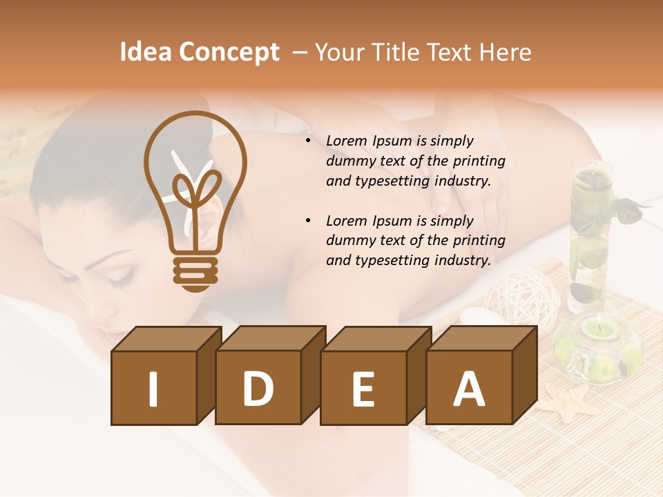 Spa Treatment Woman Spa PowerPoint Template