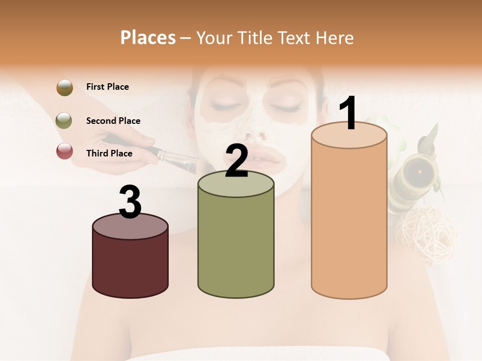 Horizontal Spa Face PowerPoint Template