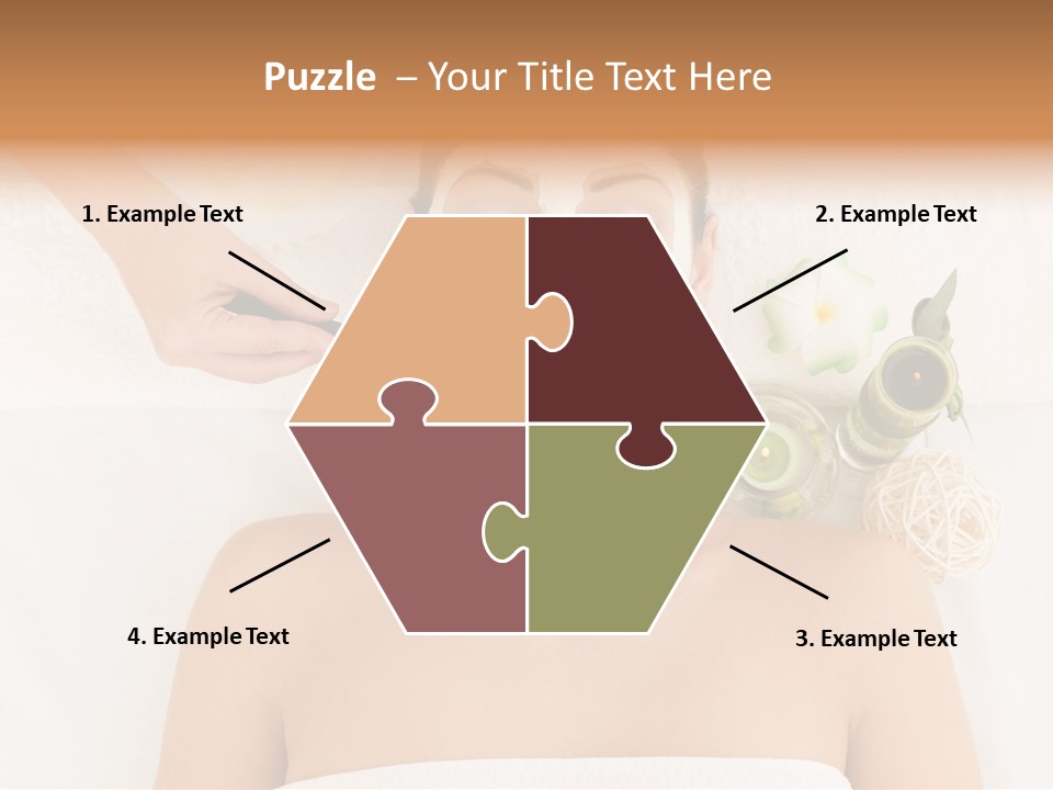 Horizontal Spa Face PowerPoint Template