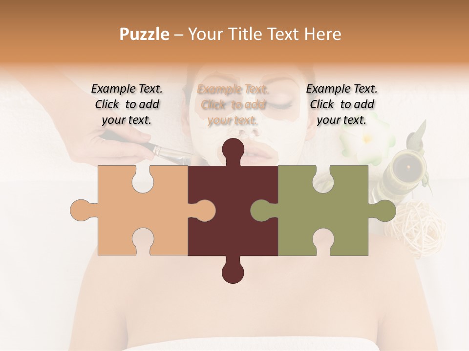 Horizontal Spa Face PowerPoint Template