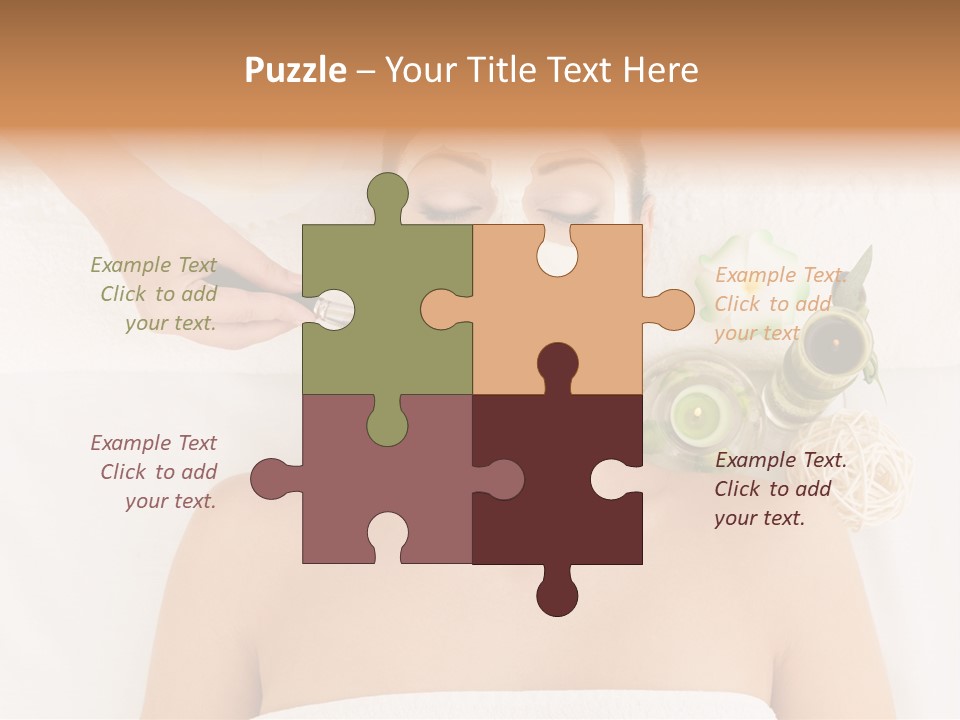 Horizontal Spa Face PowerPoint Template