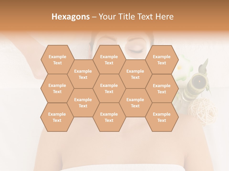 Horizontal Spa Face PowerPoint Template