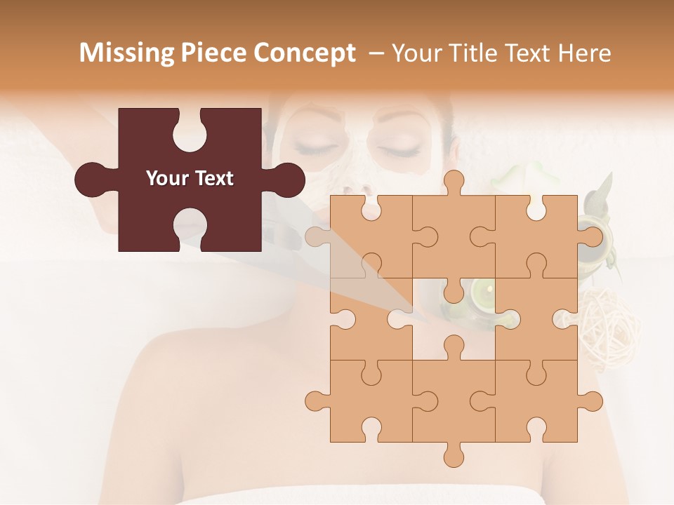 Horizontal Spa Face PowerPoint Template