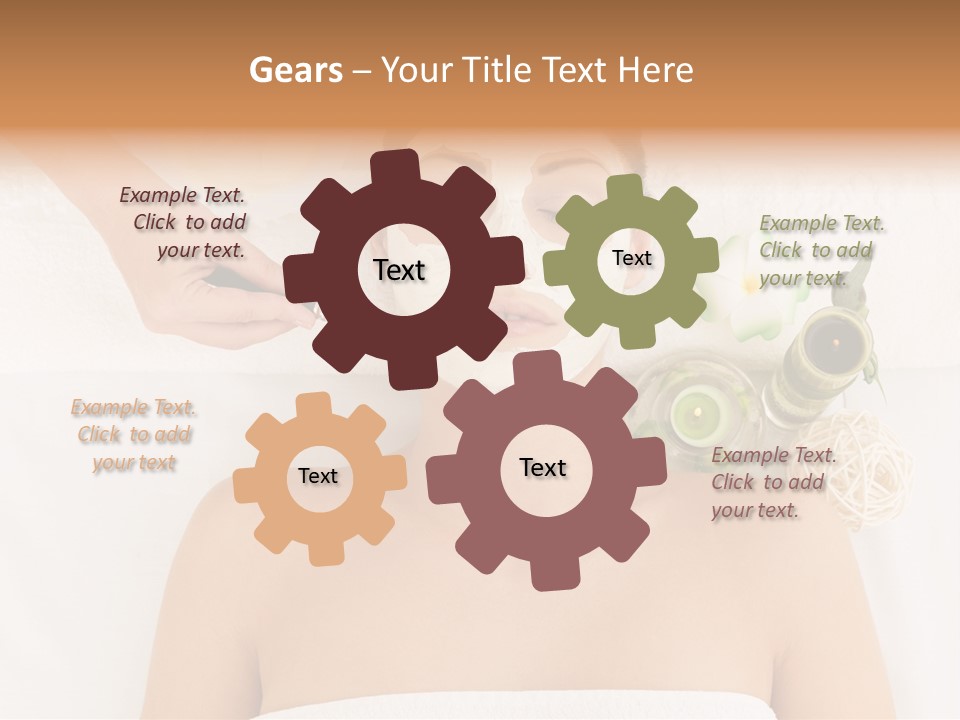 Horizontal Spa Face PowerPoint Template