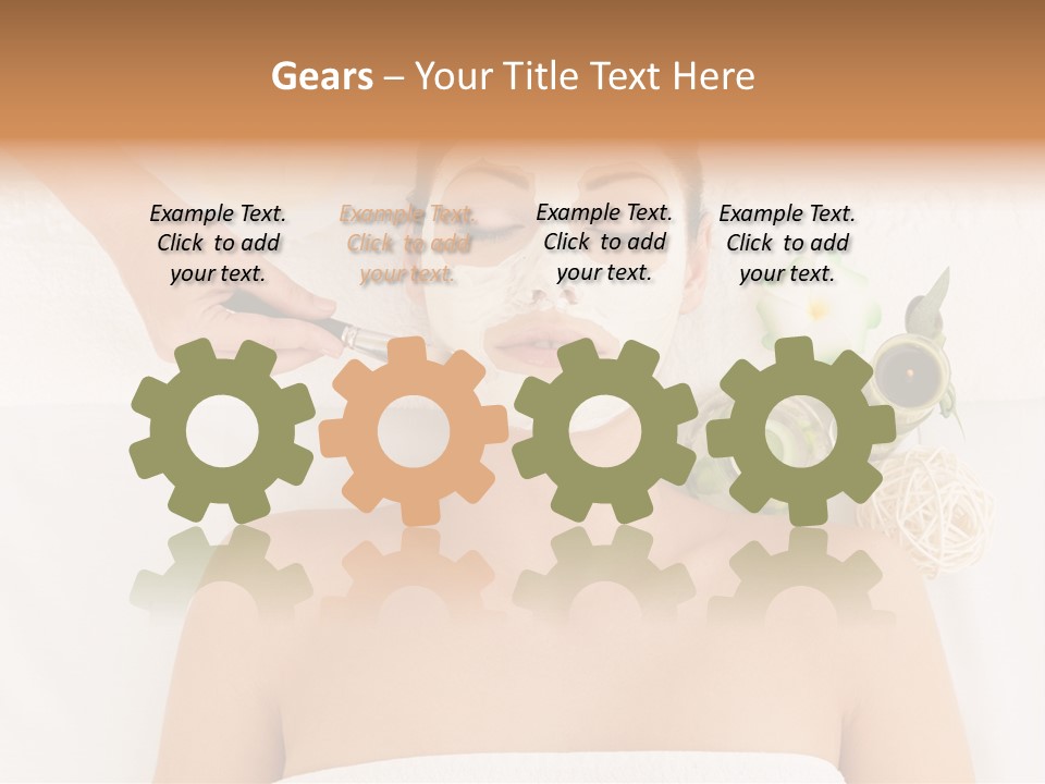 Horizontal Spa Face PowerPoint Template