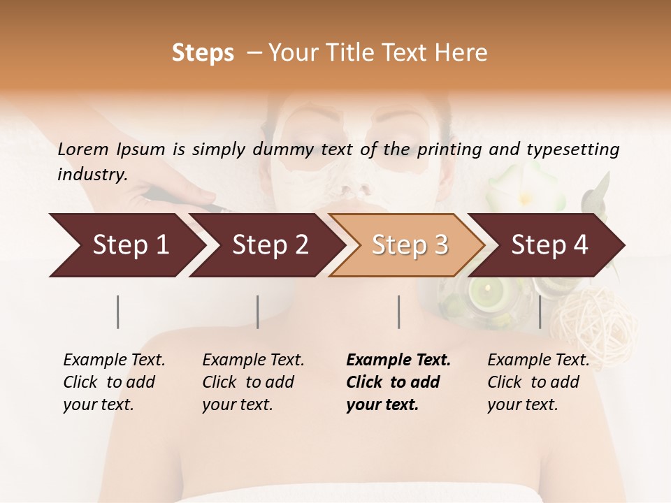 Horizontal Spa Face PowerPoint Template