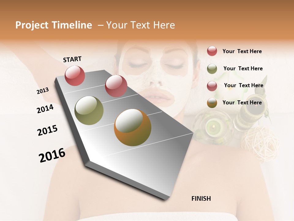 Horizontal Spa Face PowerPoint Template