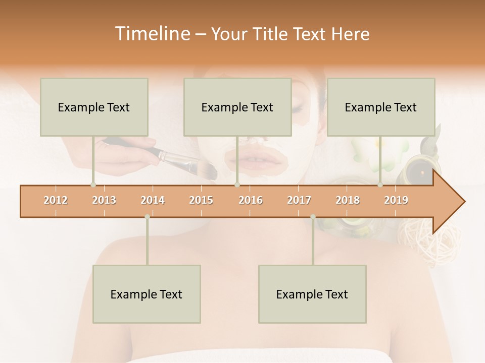 Horizontal Spa Face PowerPoint Template