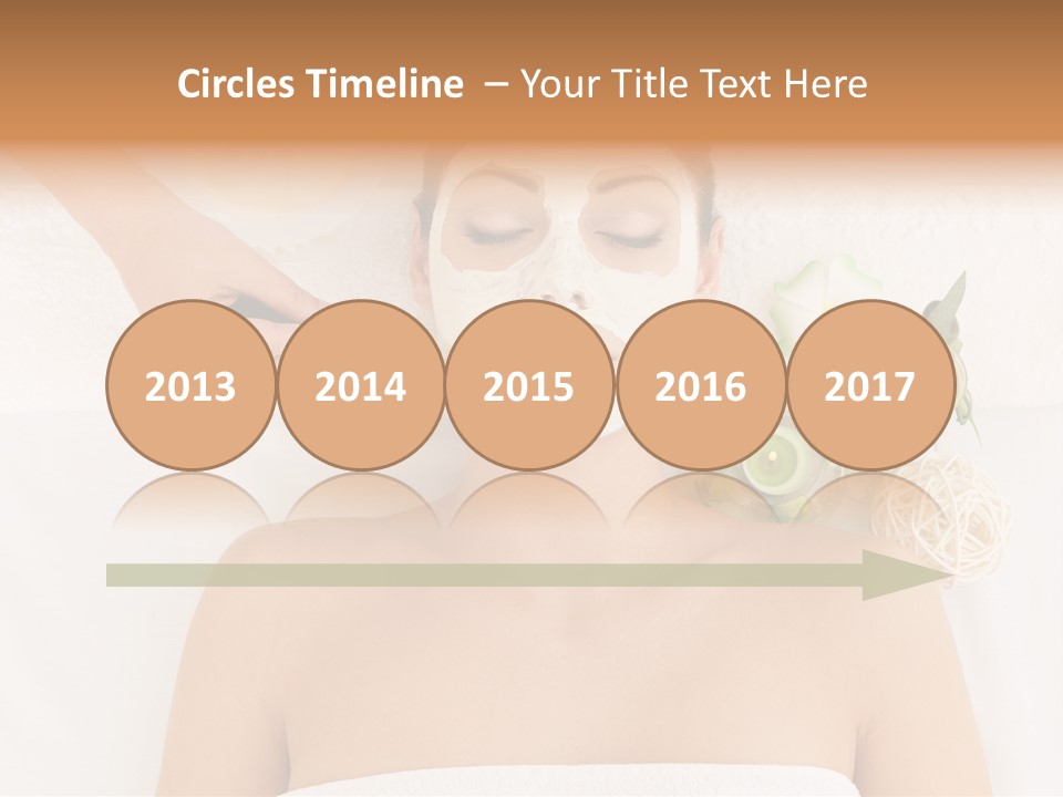 Horizontal Spa Face PowerPoint Template