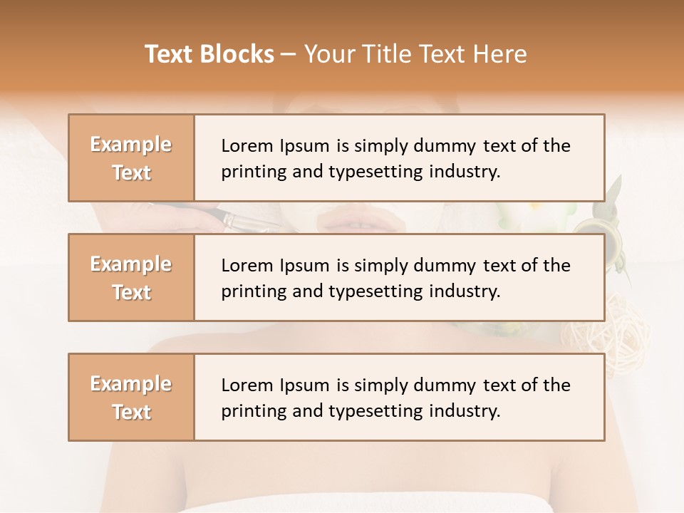 Horizontal Spa Face PowerPoint Template