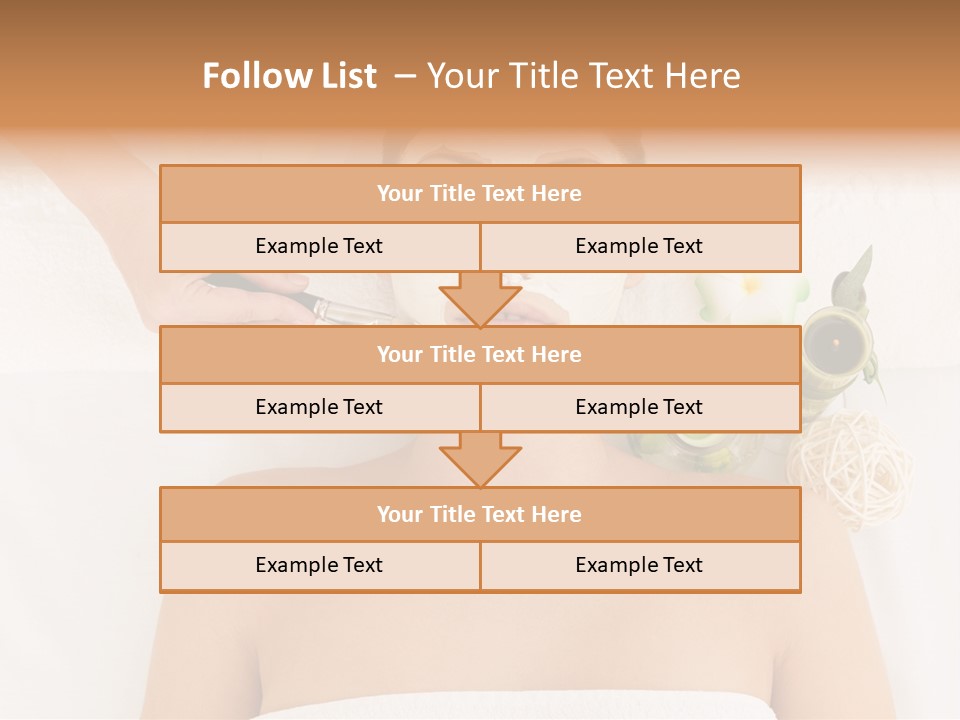 Horizontal Spa Face PowerPoint Template