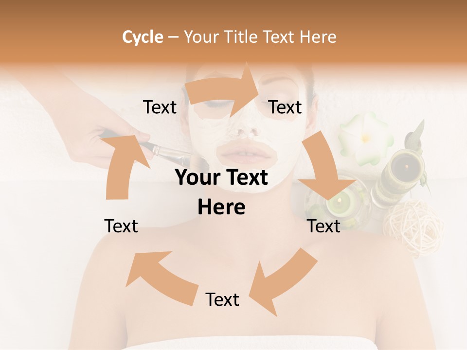 Horizontal Spa Face PowerPoint Template