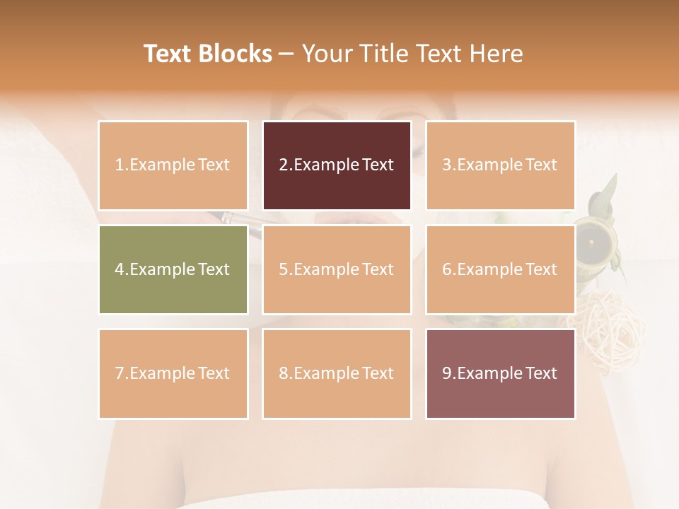 Horizontal Spa Face PowerPoint Template